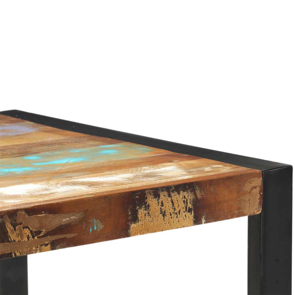 Tömör újrahasznosított fa bárasztal 110 x 60 x 110 cm 4