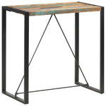Tömör újrahasznosított fa bárasztal 110 x 60 x 110 cm 8