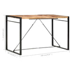 Tömör akácfából bárasztal 180 x 90 x 110 cm 5