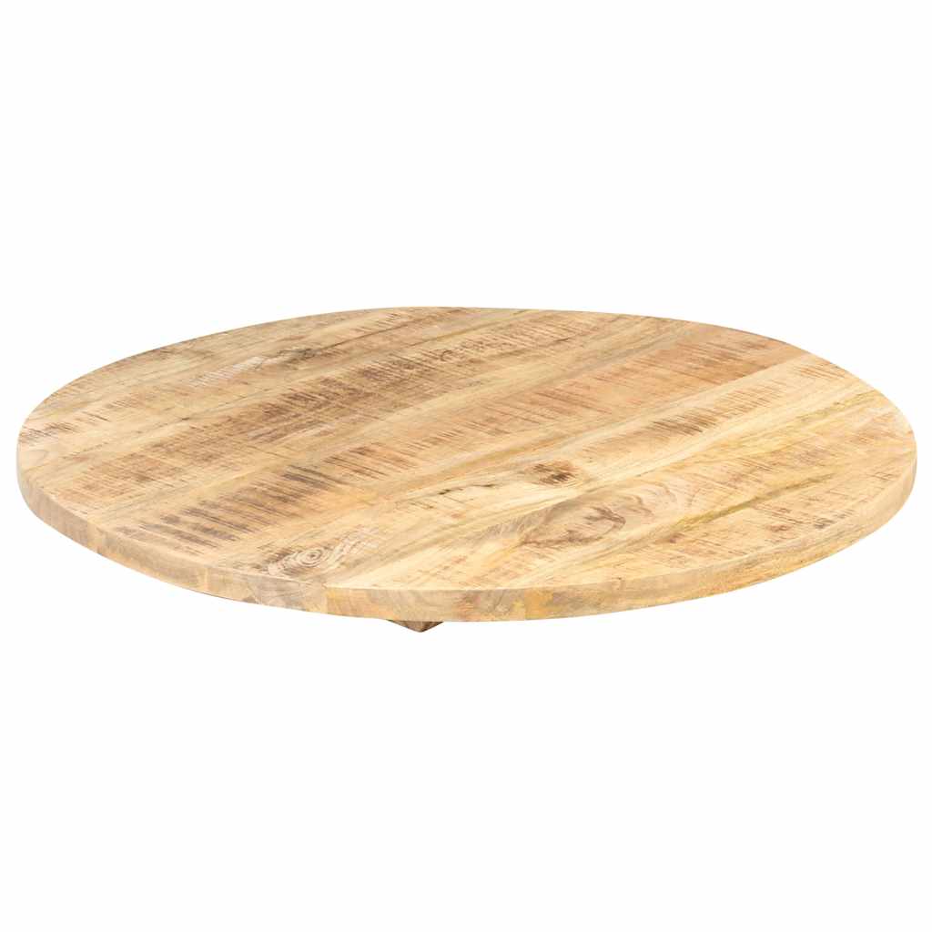 Kerek tömör mangófa asztallap 25-27 mm 70 cm 4