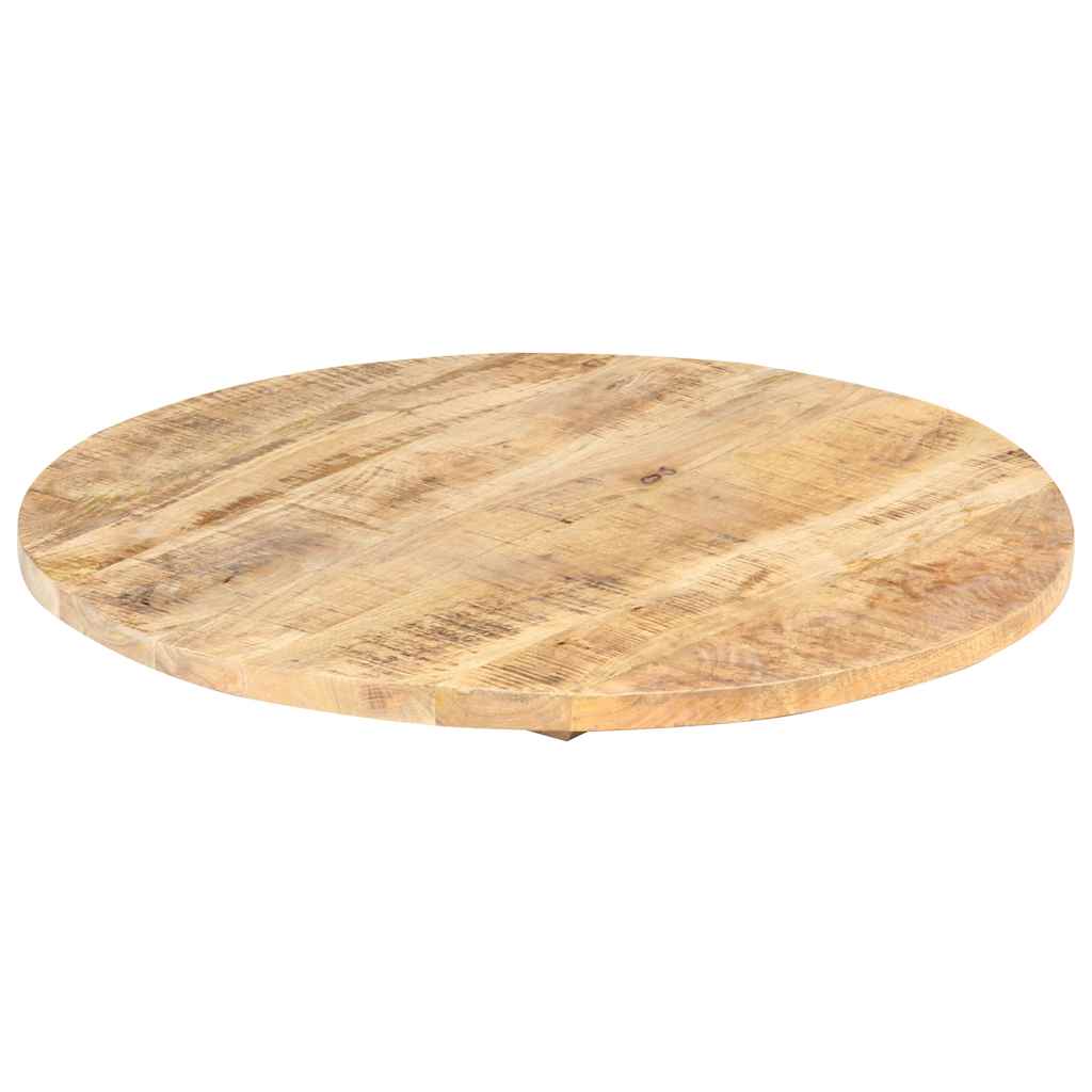 Kerek tömör mangófa asztallap 25-27 mm 70 cm 5