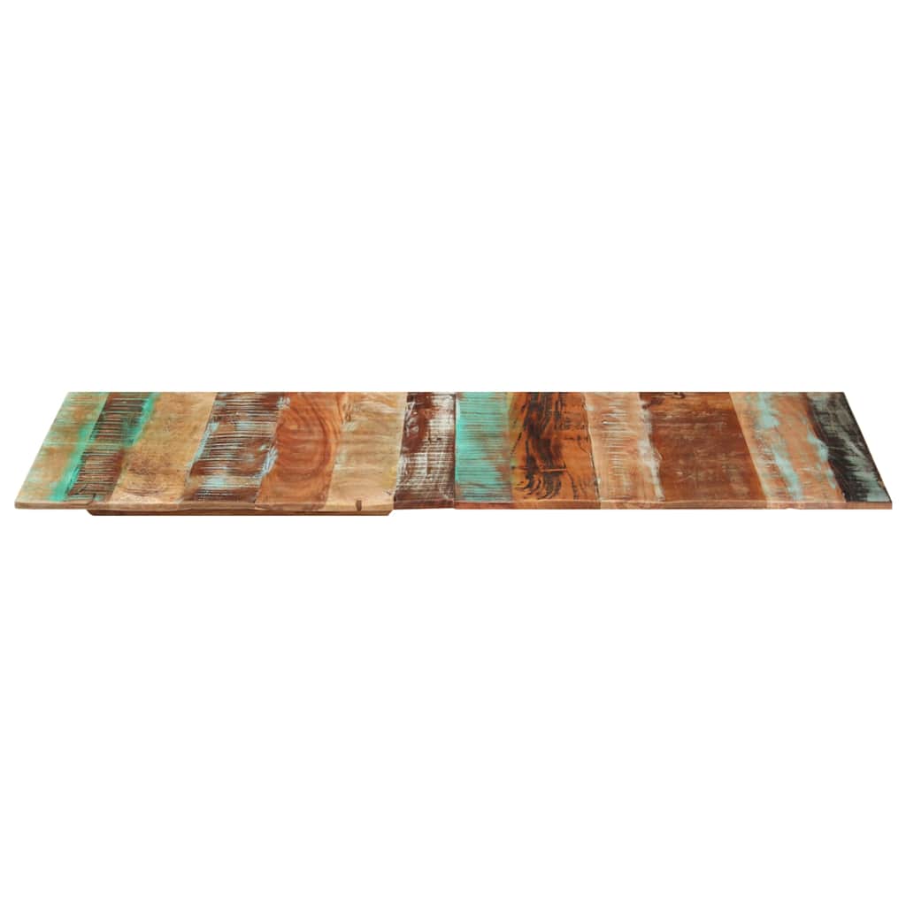 Négyszögű tömör újrahasznosított fa asztallap 60x140cm 15-16 mm 2