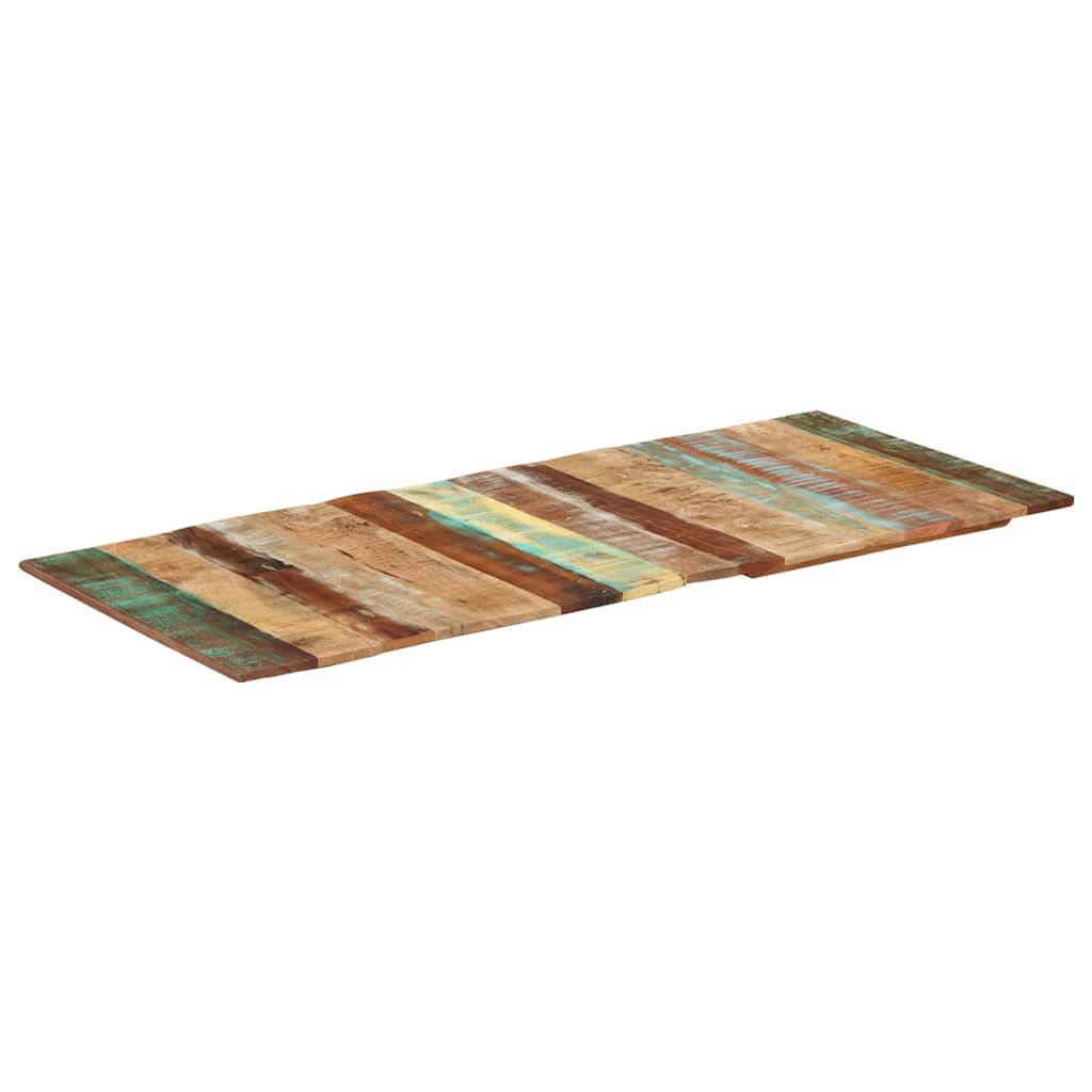Négyszögű tömör újrahasznosított fa asztallap 60x140cm 15-16 mm 4
