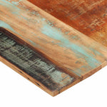 Négyszögű tömör újrahasznosított fa asztallap 60x140cm 15-16 mm 9