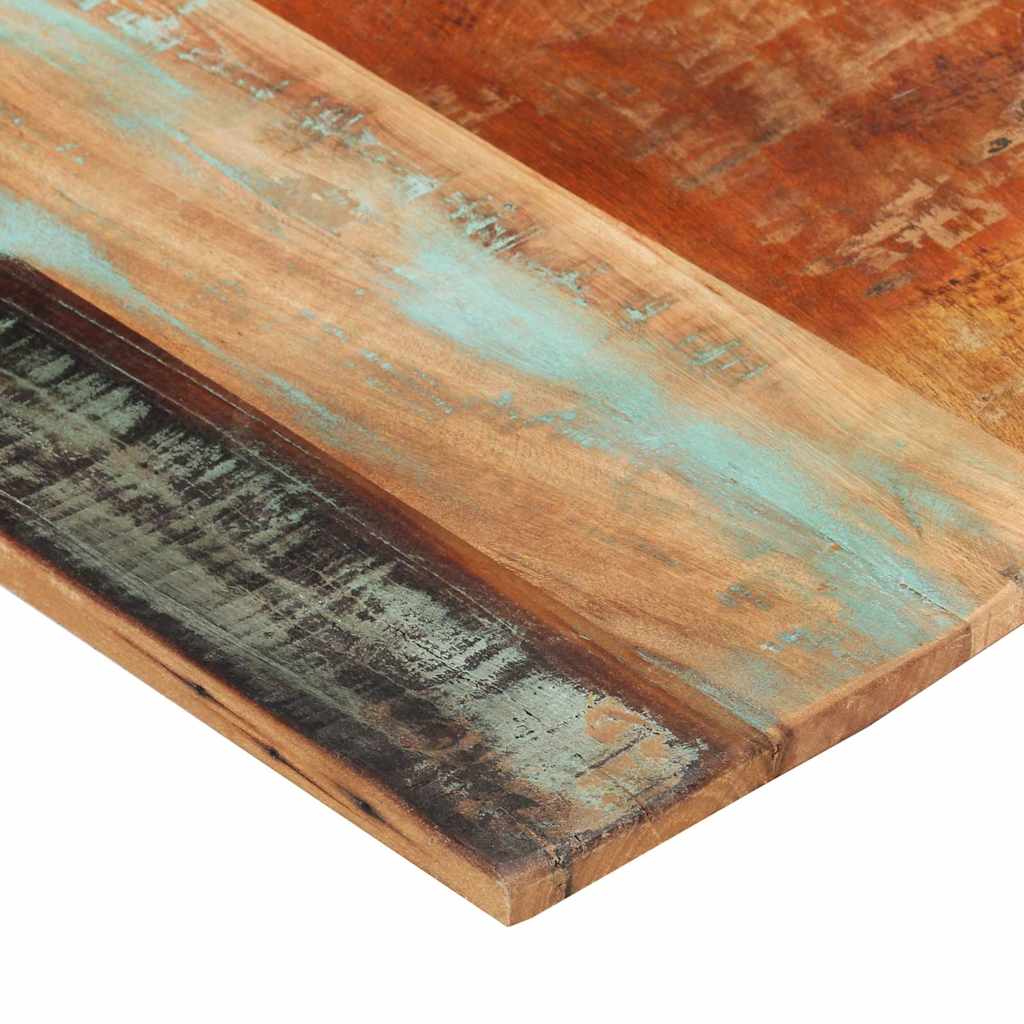 Négyszögű tömör újrahasznosított fa asztallap 60x140cm 15-16 mm 9