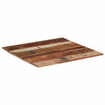 Négyszögű tömör újrahasznosított fa asztallap 80x80 cm 15-16 mm 4