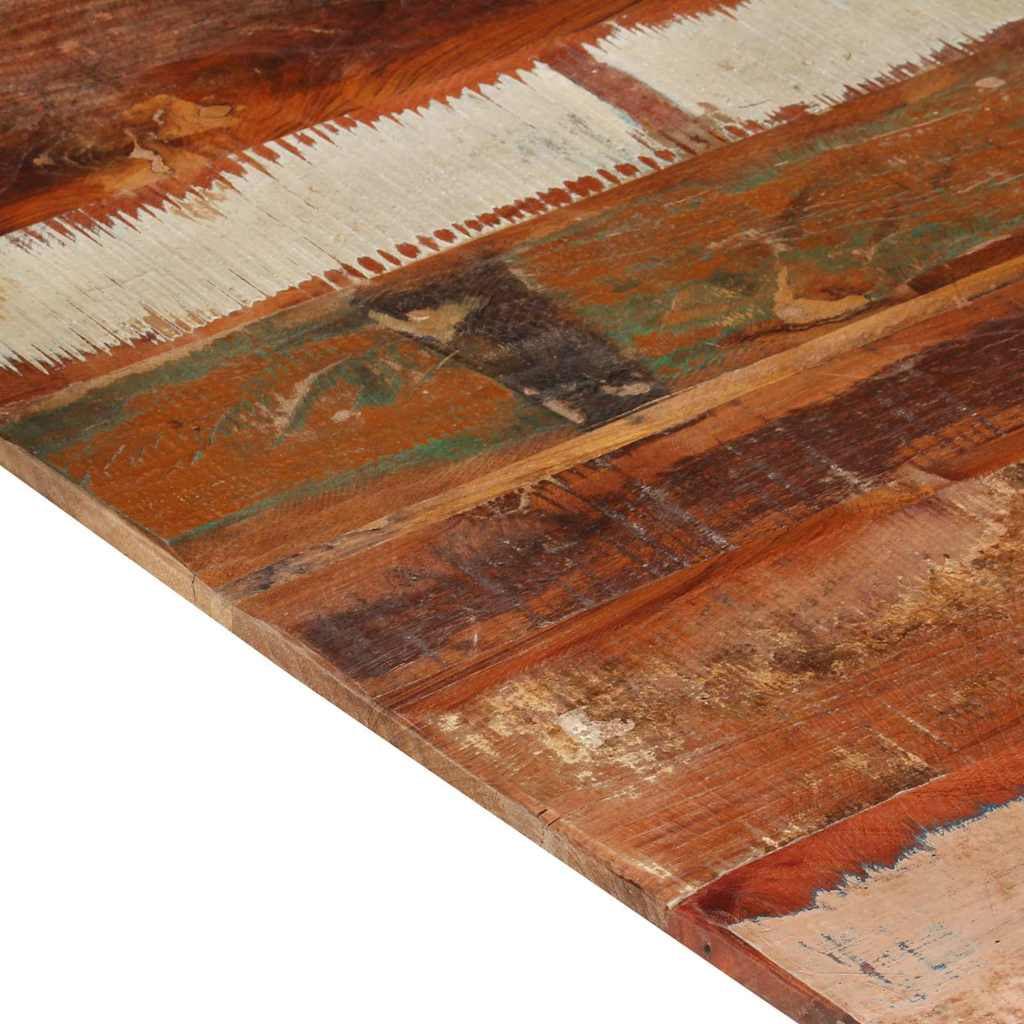 Négyszögű tömör újrahasznosított fa asztallap 80x80 cm 15-16 mm 8
