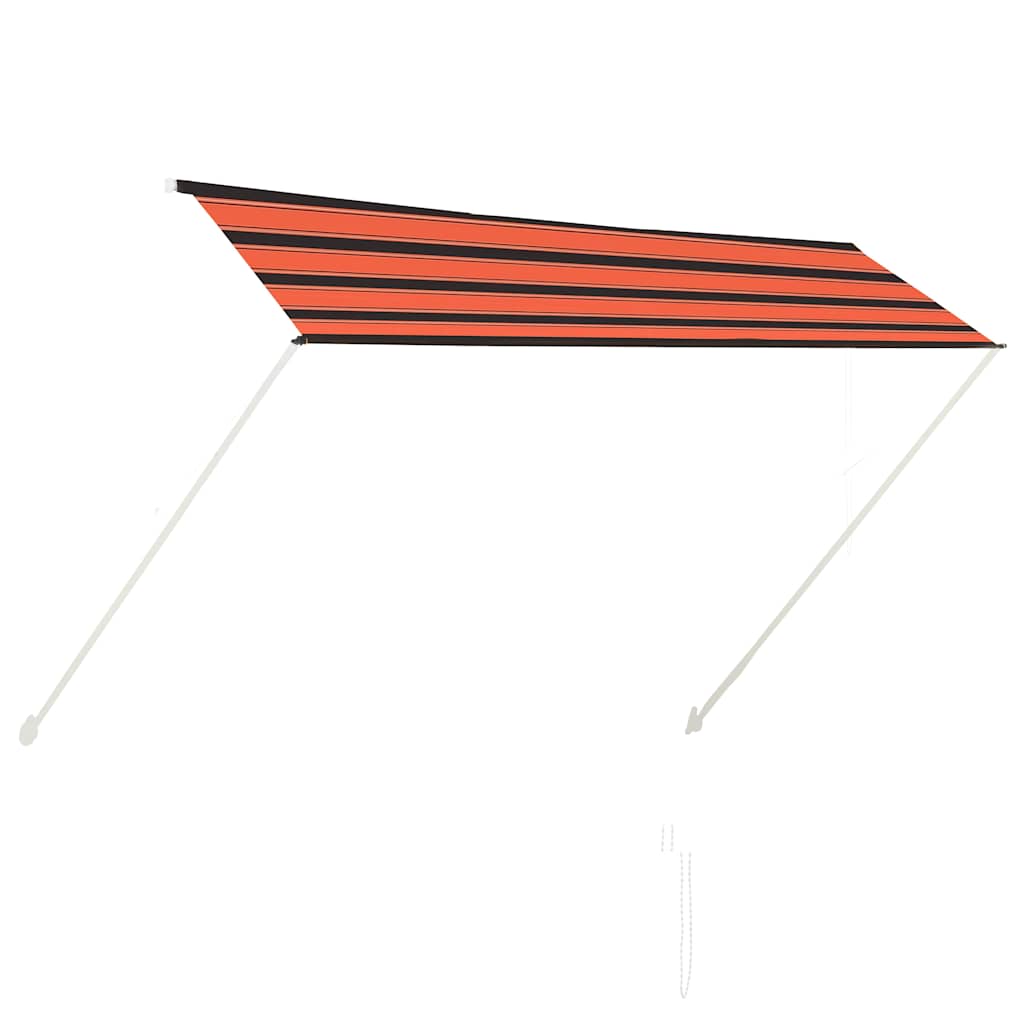 Narancssárga és barna feltekerhető napellenző 300 x 150 cm 2