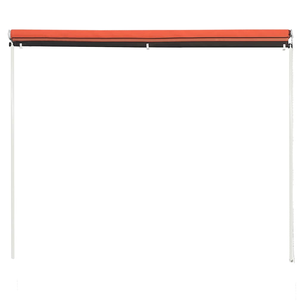 Narancssárga és barna feltekerhető napellenző 350 x 150 cm 4