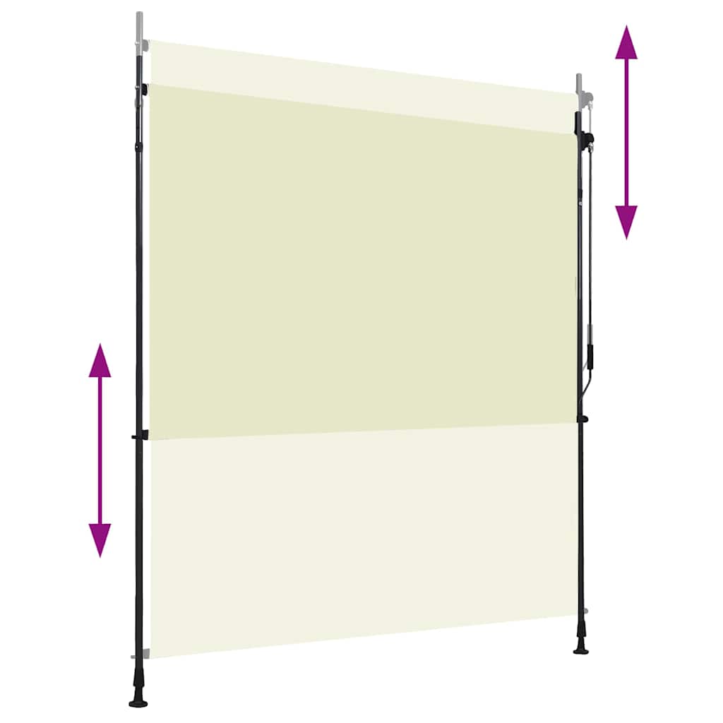 Krémszínű kültéri roló 200 x 270 cm 3