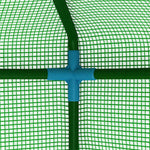 Acél melegház polcokkal 227 x 223 cm 7