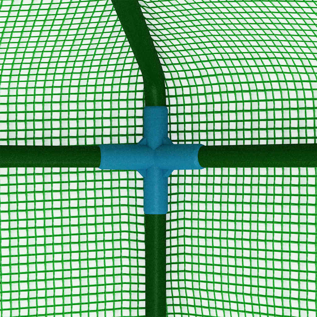 Acél melegház polcokkal 227 x 223 cm 7