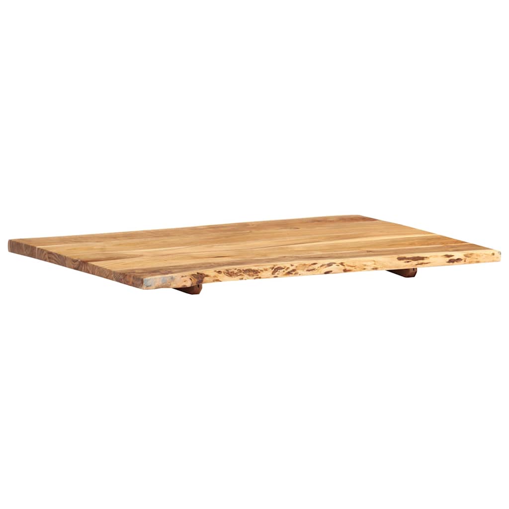Tömör akácfa asztallap 80 x (50-60) x 2,5 cm 9