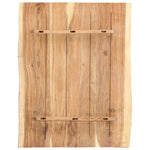Tömör akácfa asztallap 80 x (50-60) x 3,8 cm 2