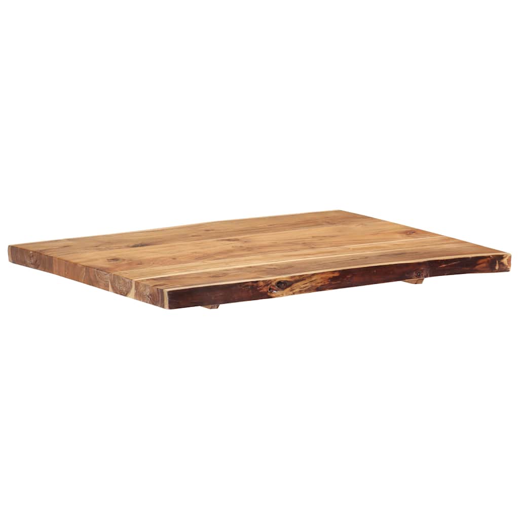Tömör akácfa asztallap 80 x (50-60) x 3,8 cm 9