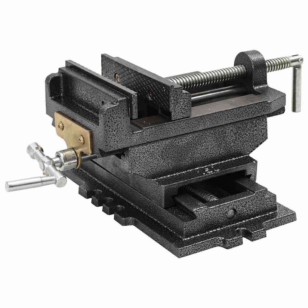 Kézi működtetésű kereszttengelyes satu 150 mm 4