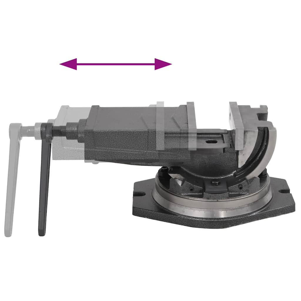 Kéttengelyes dönthető satu 160 mm 7