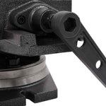 Kéttengelyes dönthető satu 160 mm 8