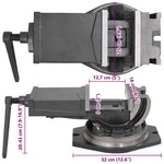 Kéttengelyes dönthető satu 160 mm 10
