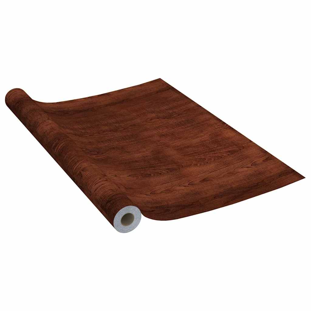Sötét tölgyszínű öntapadó PVC bútorfólia 500 x 90 cm 2