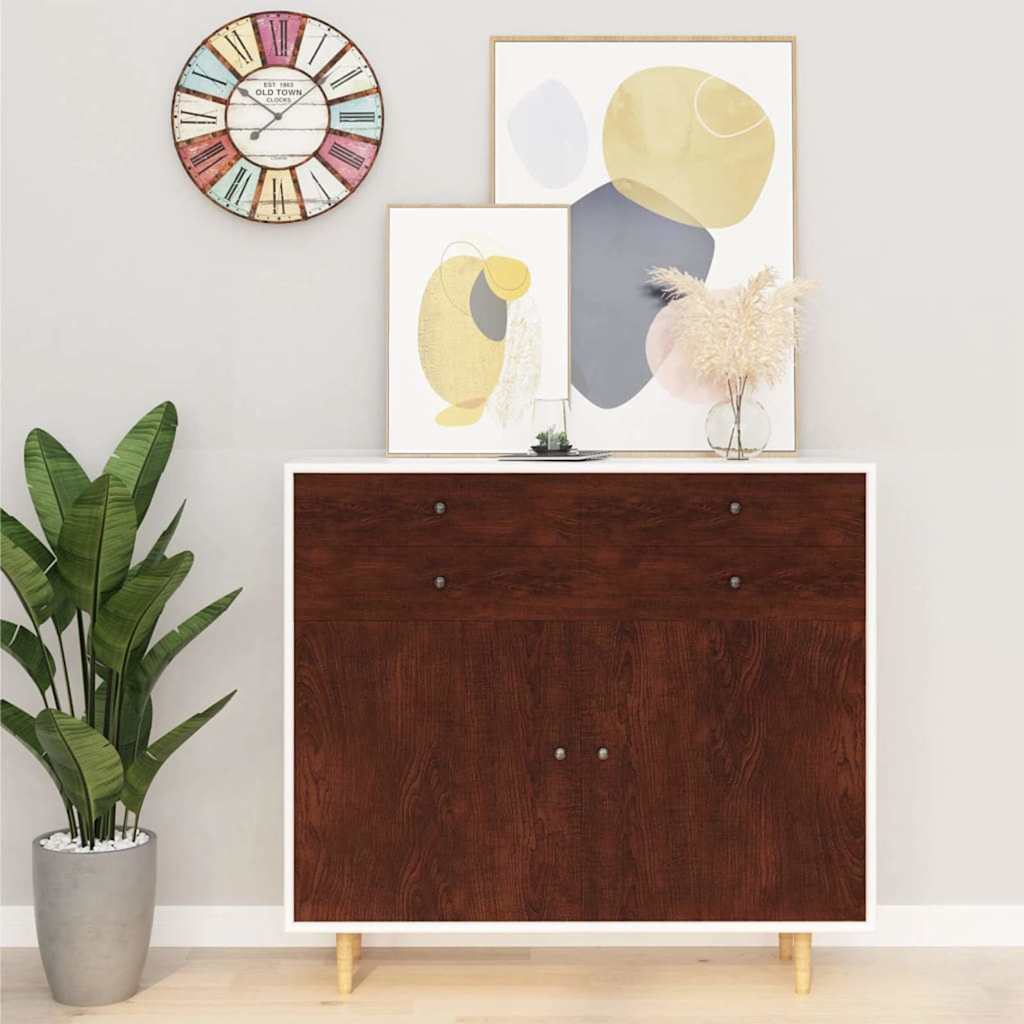 Sötét tölgyszínű öntapadó PVC bútorfólia 500 x 90 cm 3