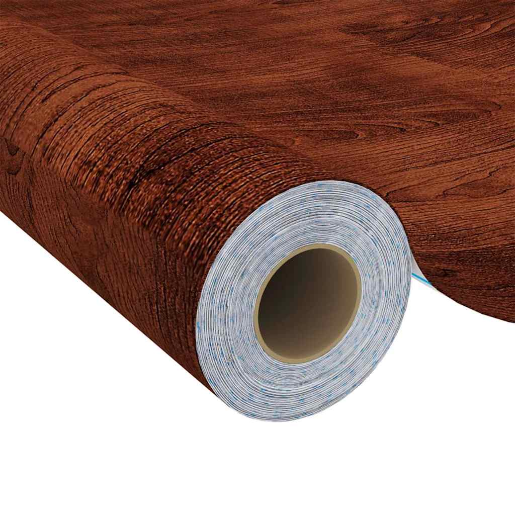 Sötét tölgyszínű öntapadó PVC bútorfólia 500 x 90 cm 4