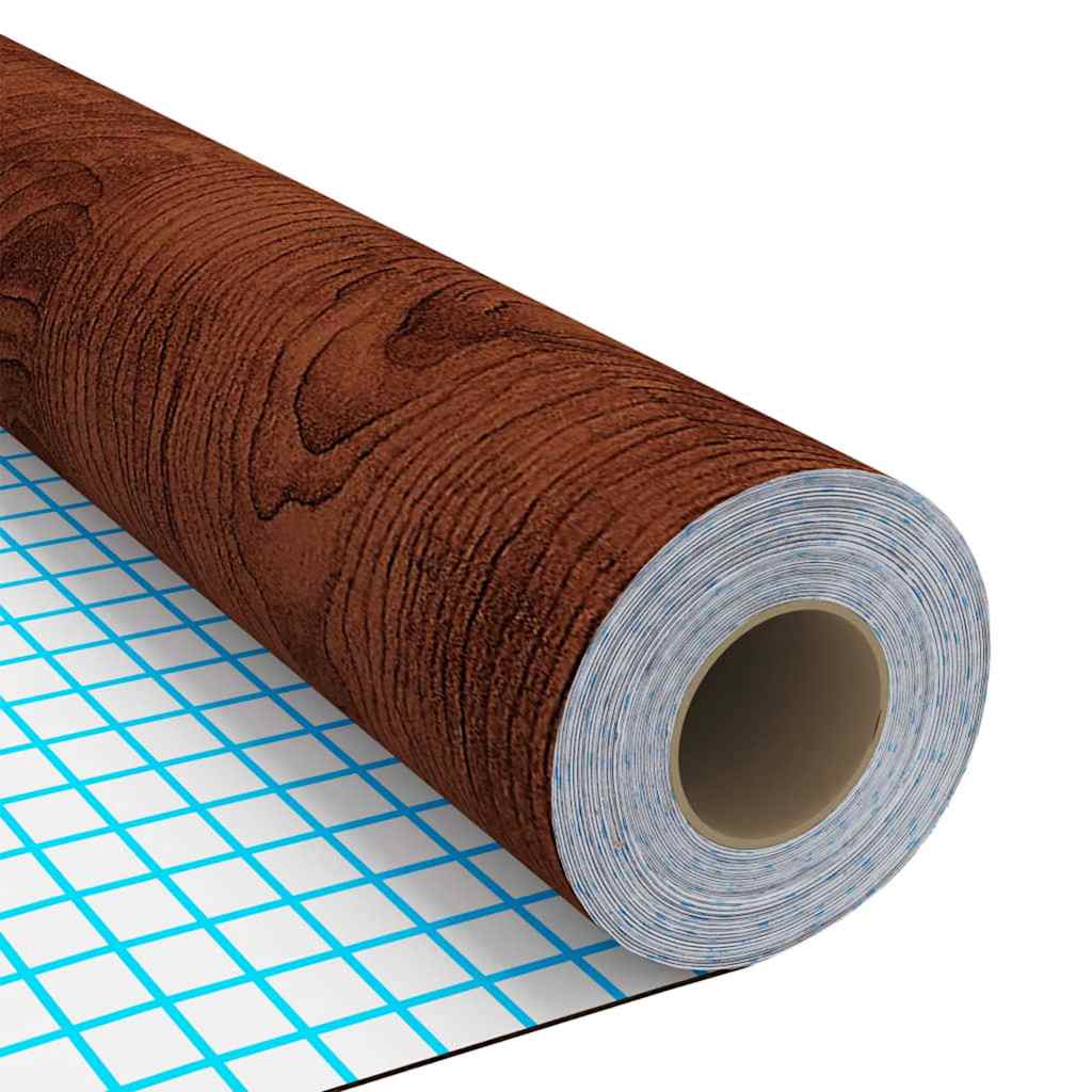 Sötét tölgyszínű öntapadó PVC bútorfólia 500 x 90 cm 5