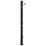 Fekete szolárzuhany 220 cm 20 L 2