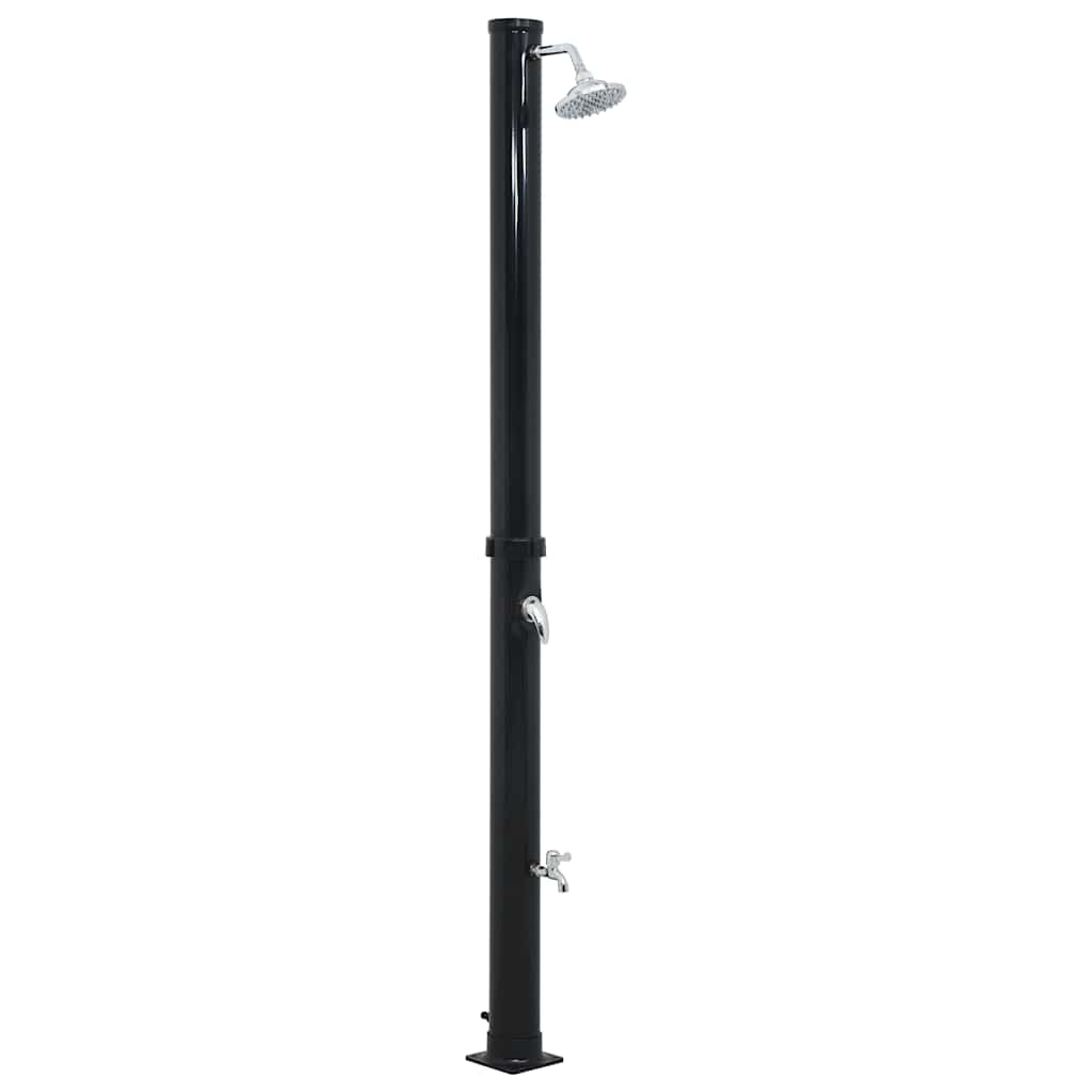 Fekete szolárzuhany 220 cm 20 L 2