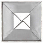 12 db ezüstszínű horganyzott acél kerítéstüske 7 x 7 x 75 cm 5