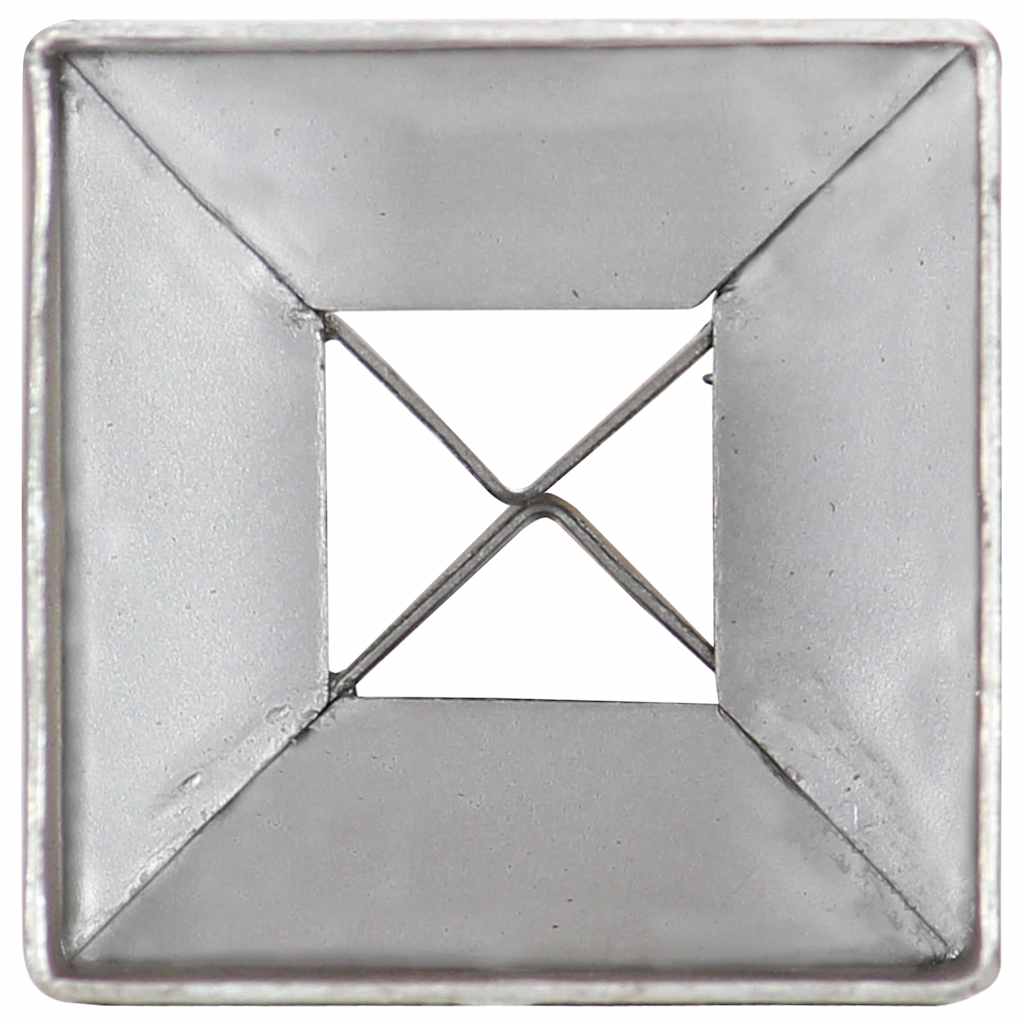 12 db ezüstszínű horganyzott acél kerítéstüske 7 x 7 x 75 cm 5