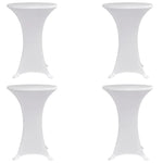 4 darab fehér sztreccs asztalterítő bárasztalhoz Ø60 cm
