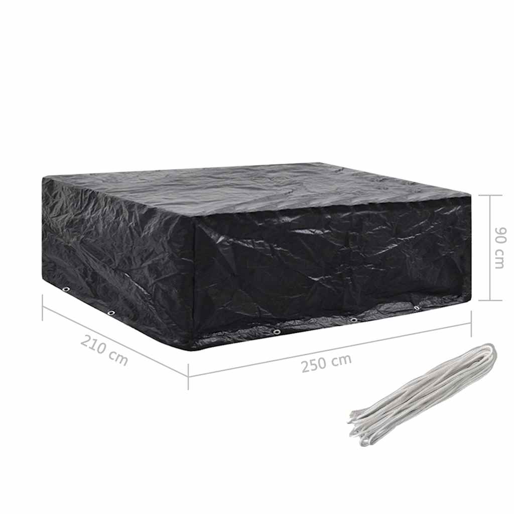 2 db kerti bútor huzat 8 fűzőlyukkal 250 x 210 x 90 cm 7