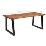 Tömör akácfa étkezőasztal 180 x 90 cm 7
