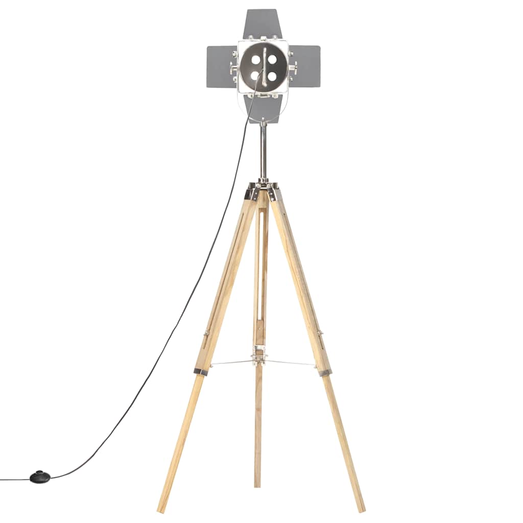 Háromlábú tömör mangófa állólámpa 140 cm 5