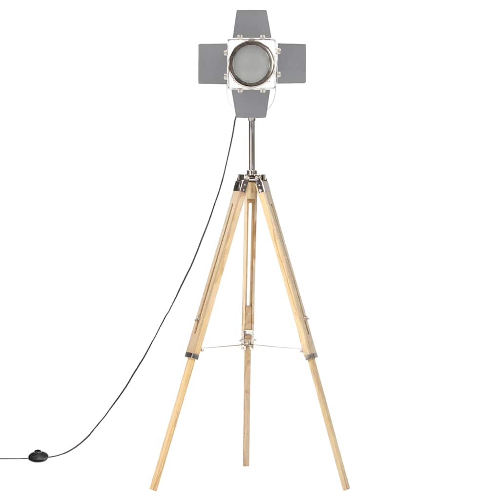 Háromlábú tömör mangófa állólámpa 140 cm 6