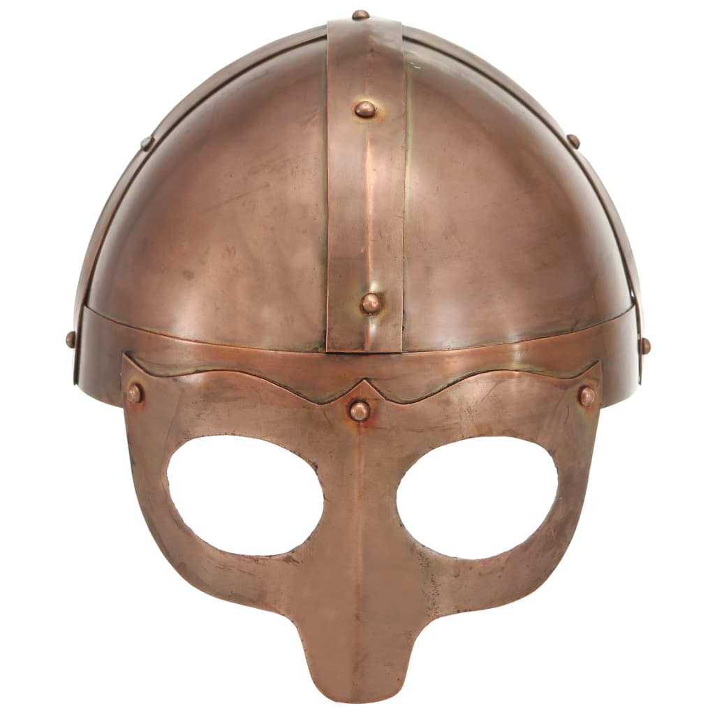 Rézszínű antik viking acélsisak LARP másolat 2