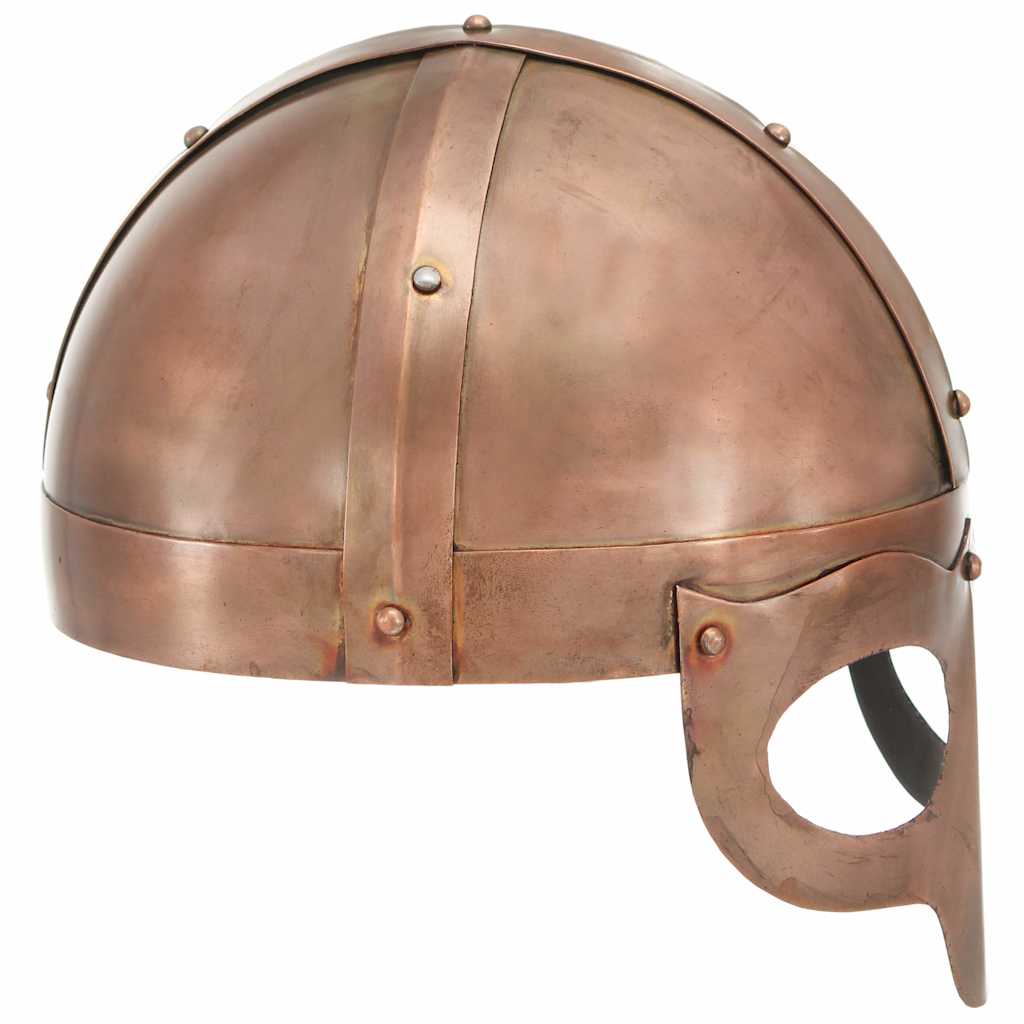 Rézszínű antik viking acélsisak LARP másolat 3