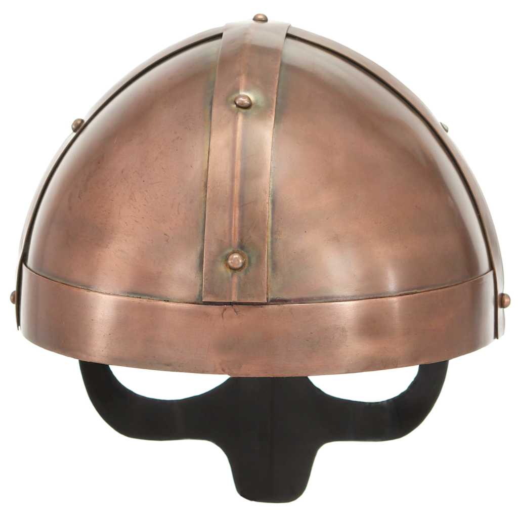 Rézszínű antik viking acélsisak LARP másolat 4