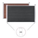 2 db acél WPC kerítéscövek 40 cm 4
