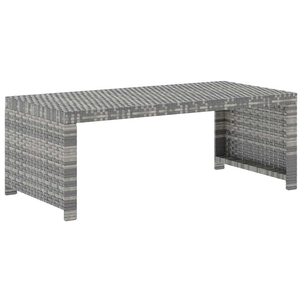 5 részes szürke polyrattan kerti ülőgarnitúra párnákkal 9