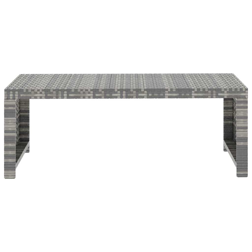5 részes szürke polyrattan kerti ülőgarnitúra párnákkal 10