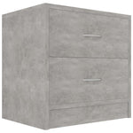 2 db betonszürke szerelt fa éjjeliszekrény 40 x 30 x 40 cm 3