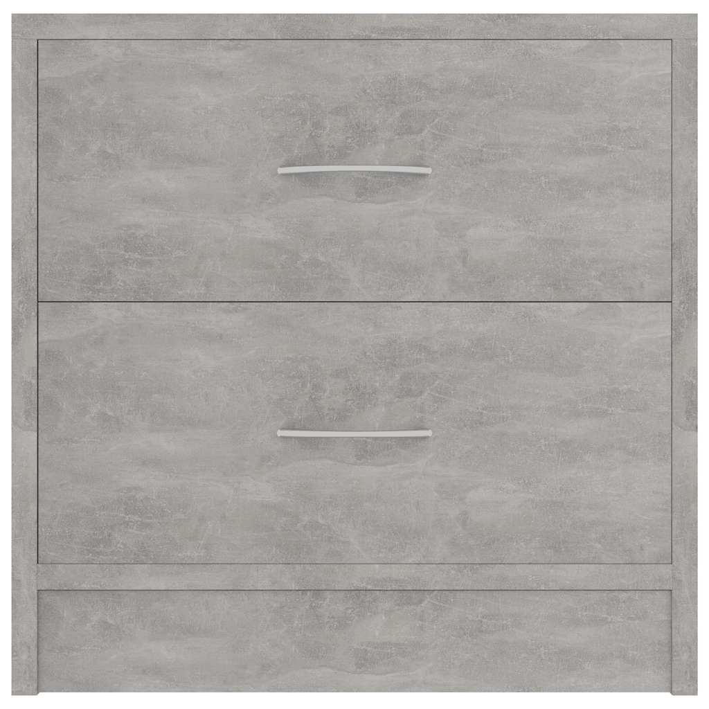 2 db betonszürke szerelt fa éjjeliszekrény 40 x 30 x 40 cm 5