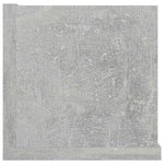 Betonszürke szerelt fa CD-tartó fali polc 100 x 18 x 18 cm 5