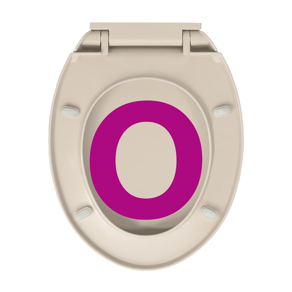 Barackszínű ovális WC-ülőke lassan csukódó fedéllel 9