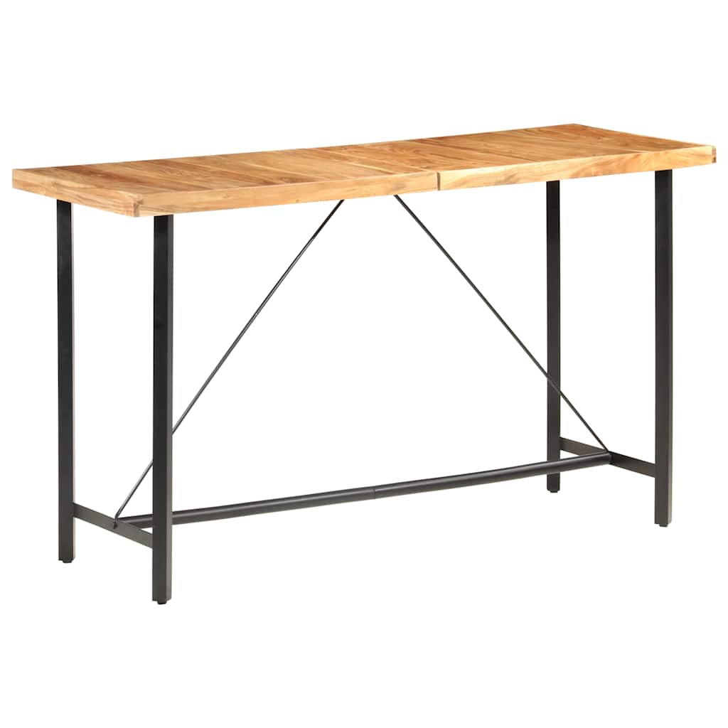 Tömör akácfa bárasztal 180 x 70 x 107 cm 9