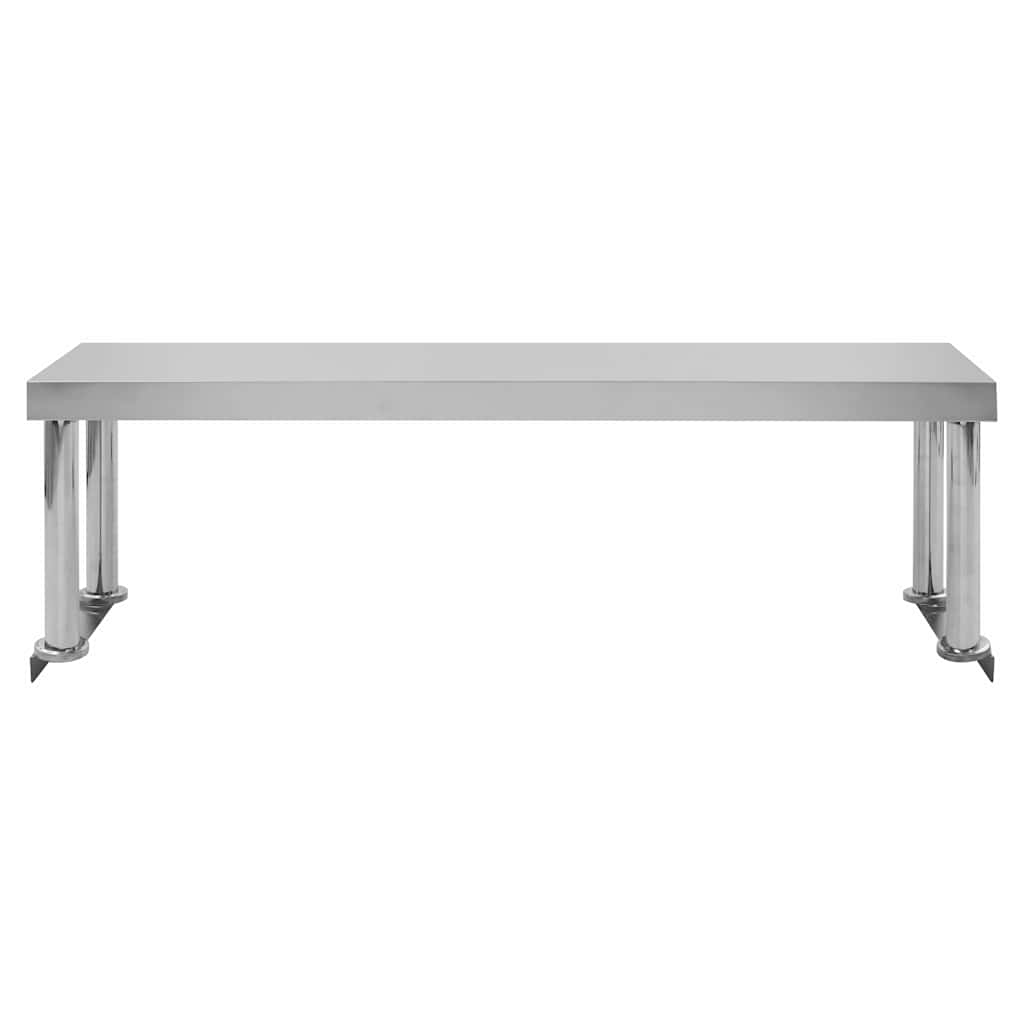 Rozsdamentes acél munkaasztal feletti polc 120 x 30 x 35 cm 4