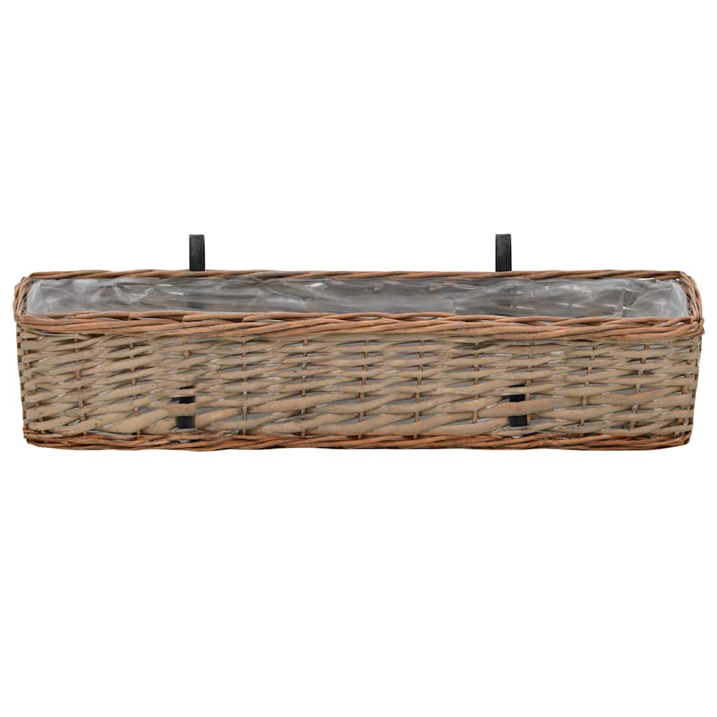 2 db fonott virágtartó PE béléssel 80 cm 3