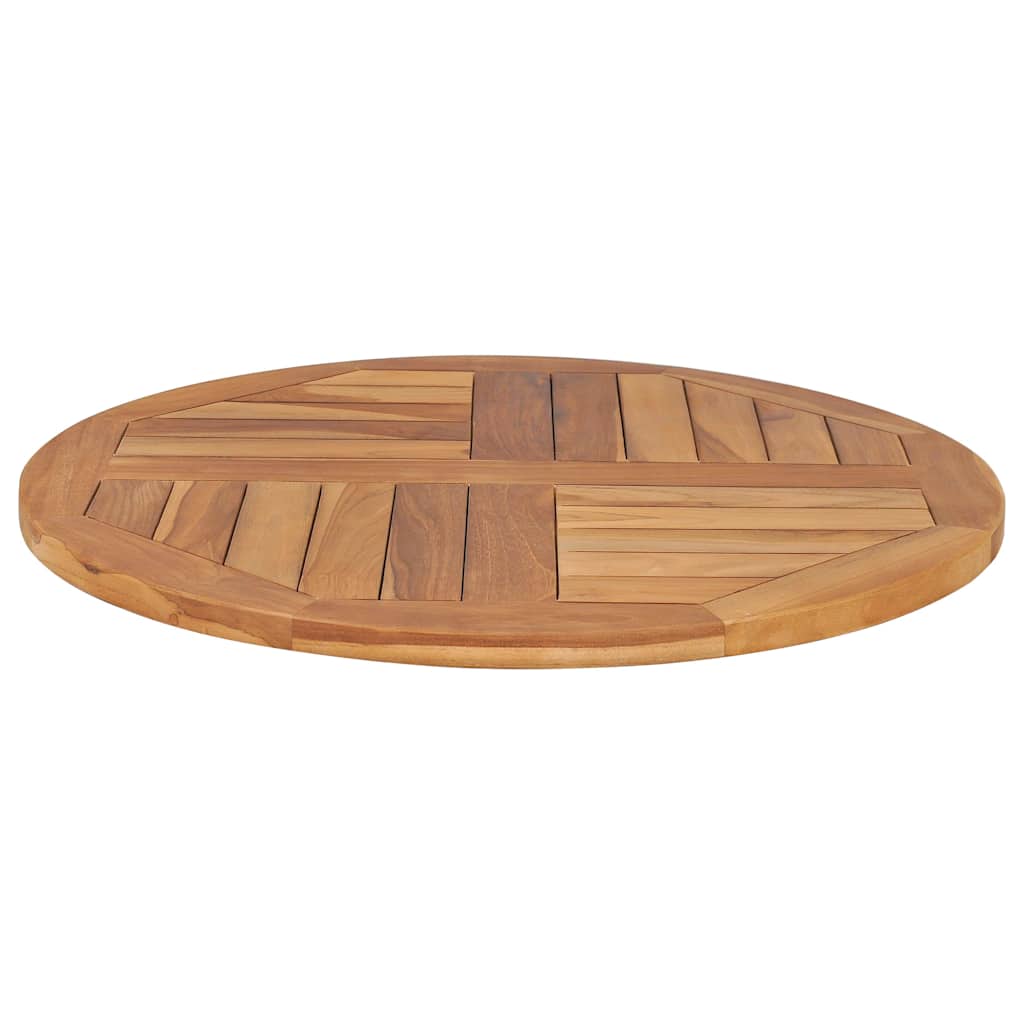 Kerek tömör tíkfa asztallap 2,5 cm 70 cm 4